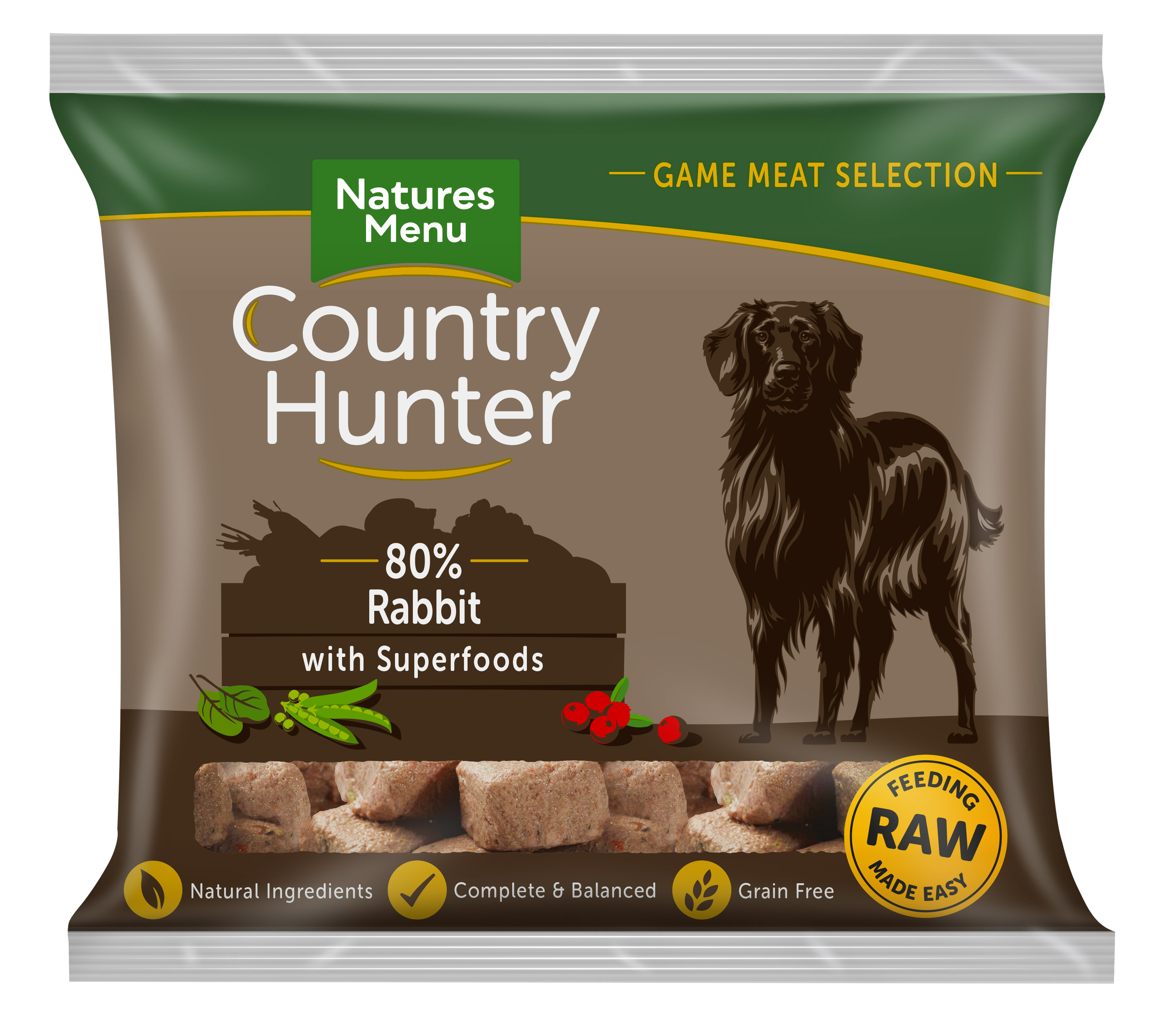Country Hunter Raw Nuggets Rabbit 1kg Pet Perfection
