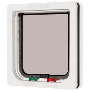 4 Way Locking Cat Flap White