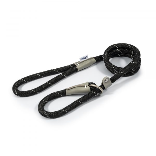 Viva Rope Slip Lead Reflective Black 1.2mx12mm