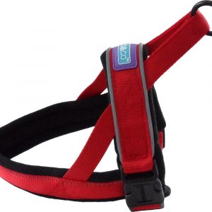Red Padded Reflective Harness Large
