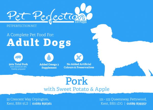 Grain Free Adult Dog Pork, Sweet Potato & Apple - Image 2
