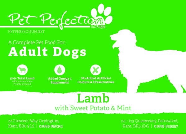 Lamb, Sweet Potato & Mint Adult Dog - Image 2