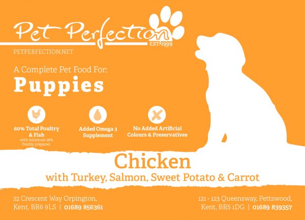 Puppy Chicken with Turkey, Salmon Sweet Potato & Carrot - Image 2