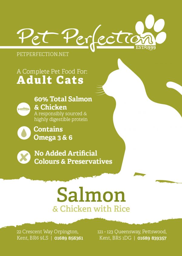 Super Premium Salmon & Chicken Adult Cat Food 2kg - Image 2