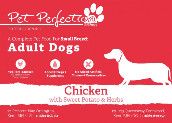 Chicken, Sweet Potato & herb Small Breed Adult Dog - Image 2