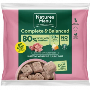 Natures Menu 80% Turkey and Venison Nuggets 1kg