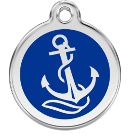 Anchor Enamel  Pet Tag Medium