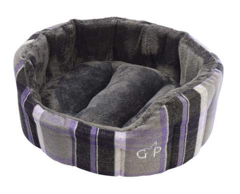 Camden Deluxe Bed Small Purple Check