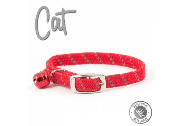 Safety Elastic Cat Collar Softweave Red