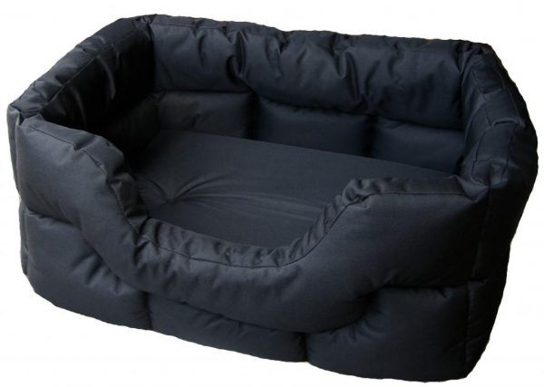 Rectangular Waterproof Bed Medium Black