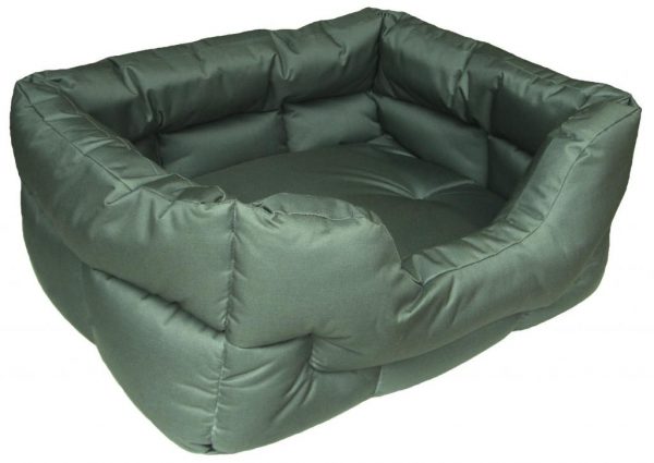 Rectangular Waterproof Bed Medium Brown