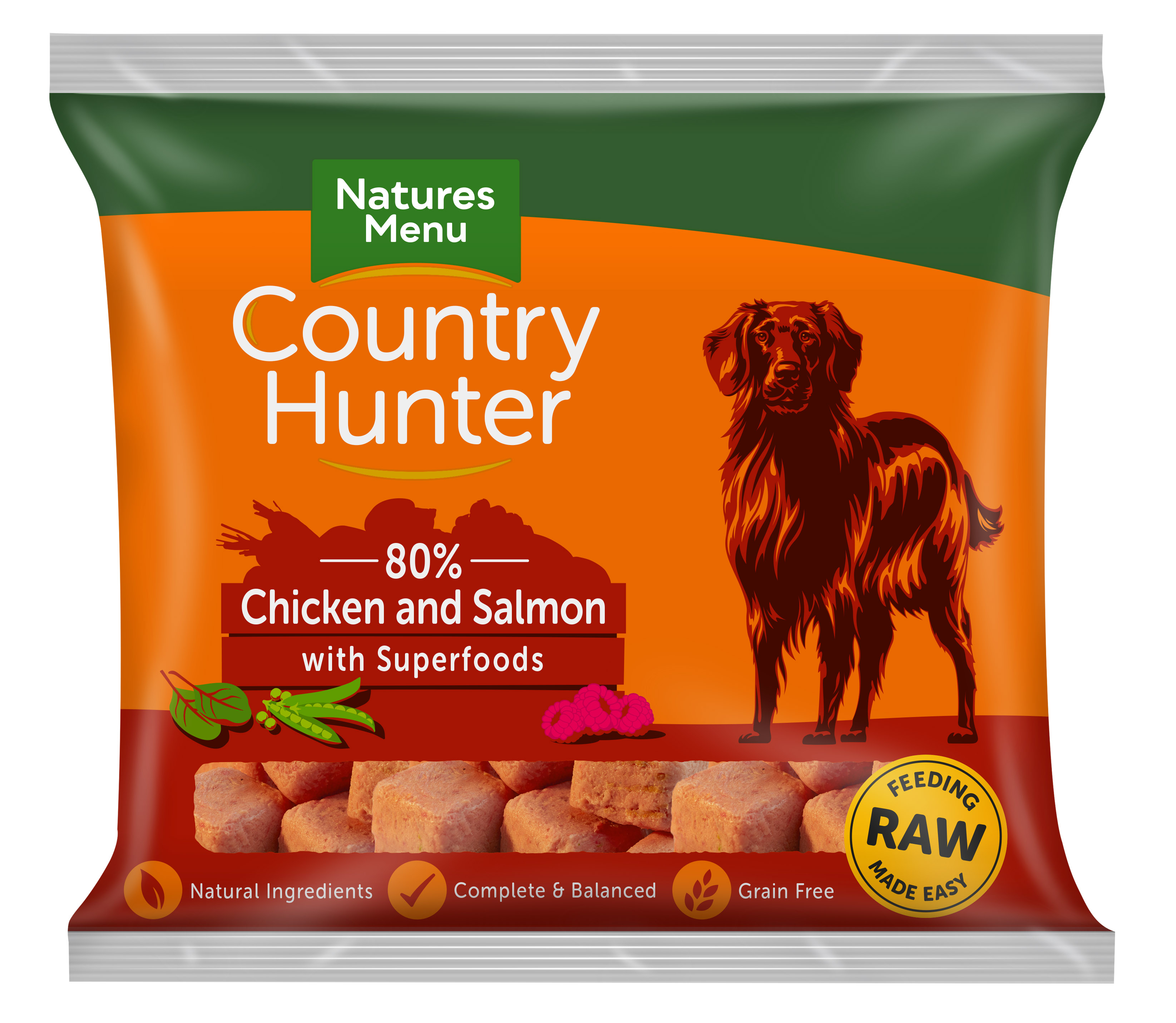 Country Hunter Raw Nuggets Chicken with Salmon 1kg