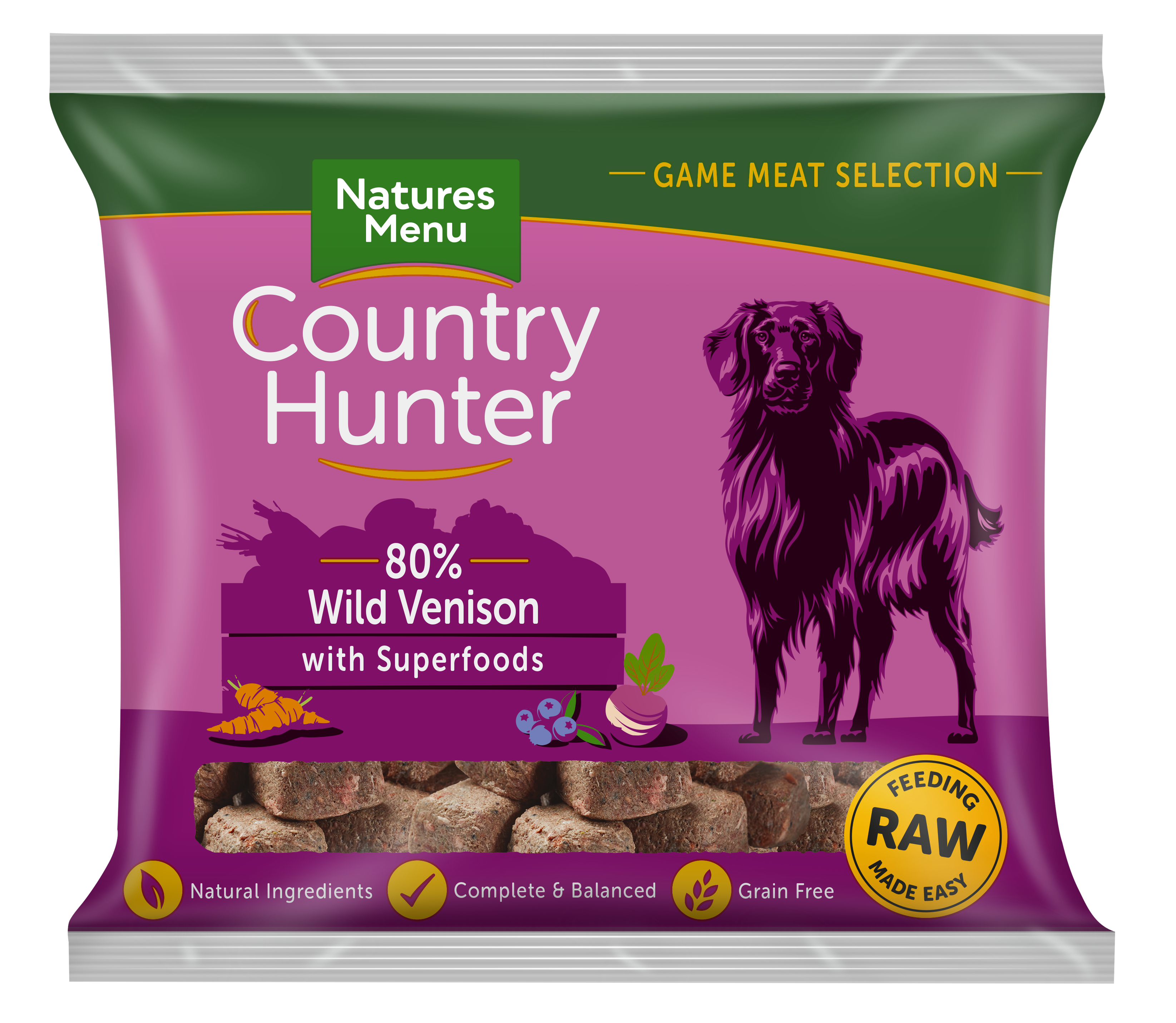 Country Hunter Raw Nuggets Wild Venison 1kg