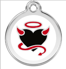 Devil Enamel  Pet Tag Medium