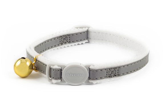 Elasticated Cat Collar Silver