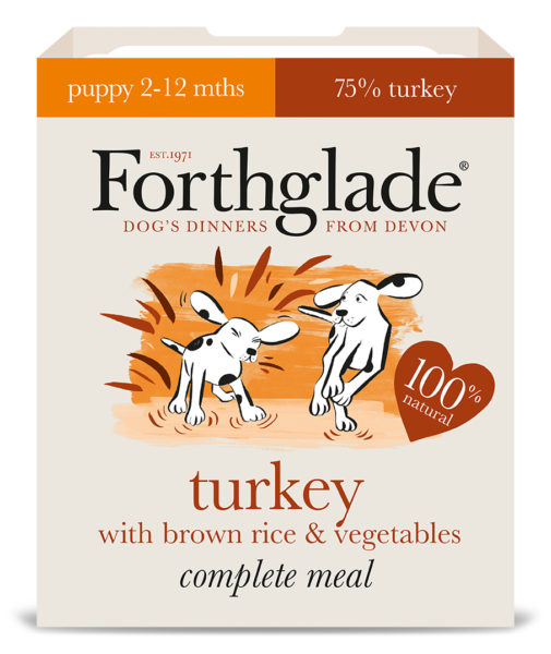 Forthglade Puppy Turkey, Brown Rice & Veg 395g