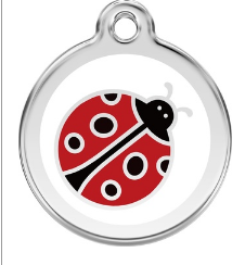 Lady Bird Enamel  Pet Tag Medium