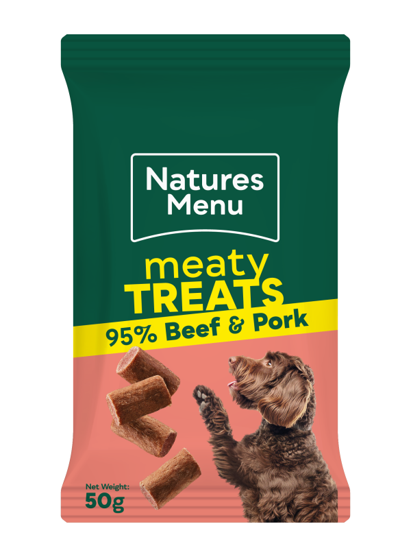 Natures Menu Dog Meaty Treats Beef 50g