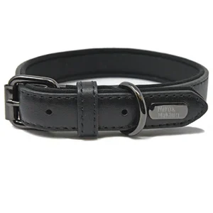 Milford Leather Collars Black 15mm x 50cm