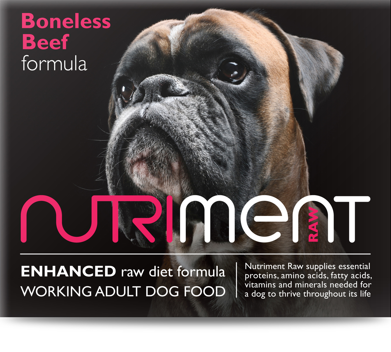 Nutriment Boneless Beef Formula Raw Dog 500g