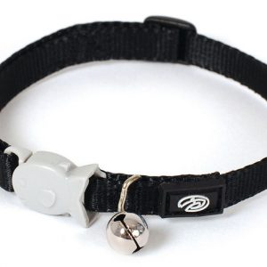 Plain Black Kitten Collar