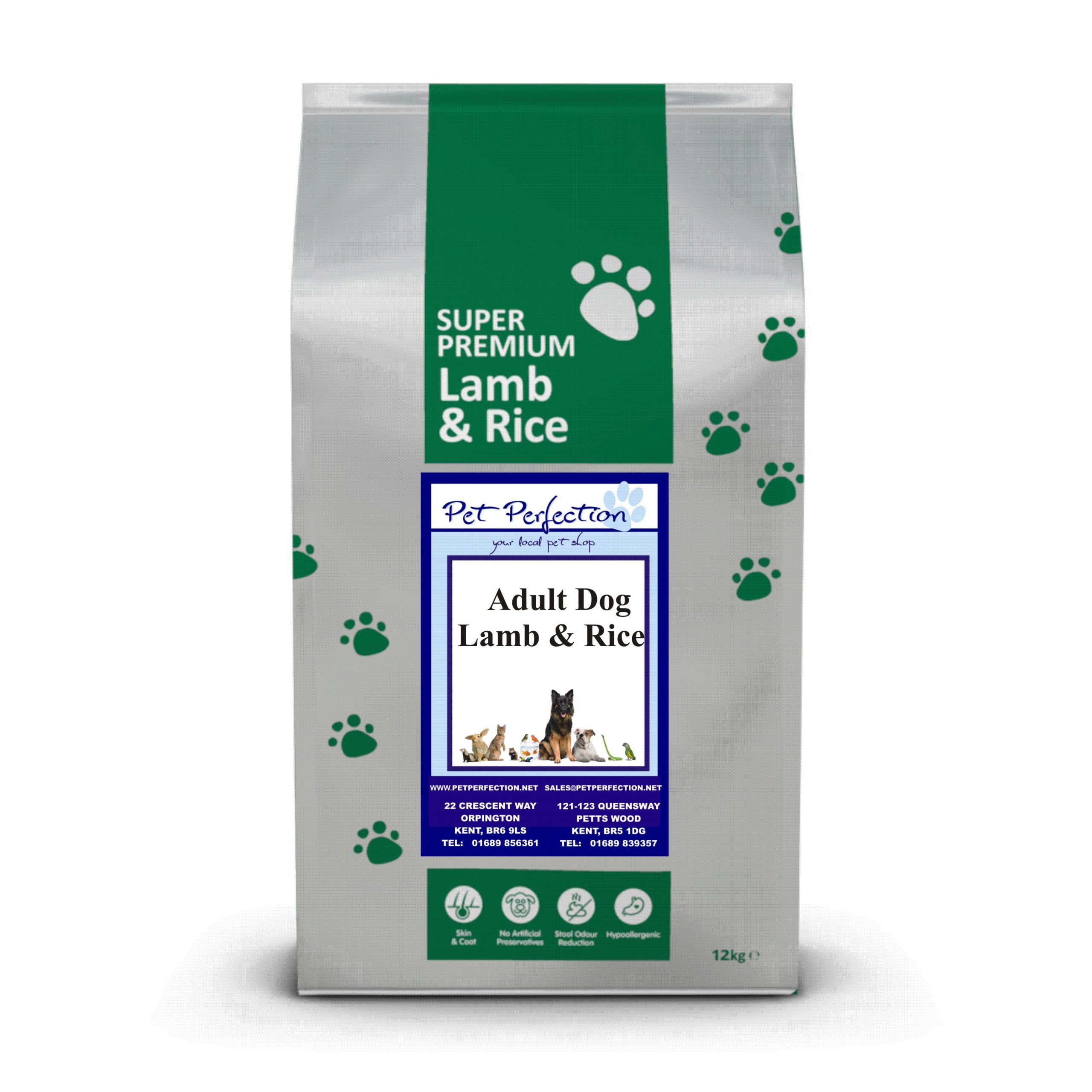 Super Premium Lamb and Rice Adult Pet Perfection