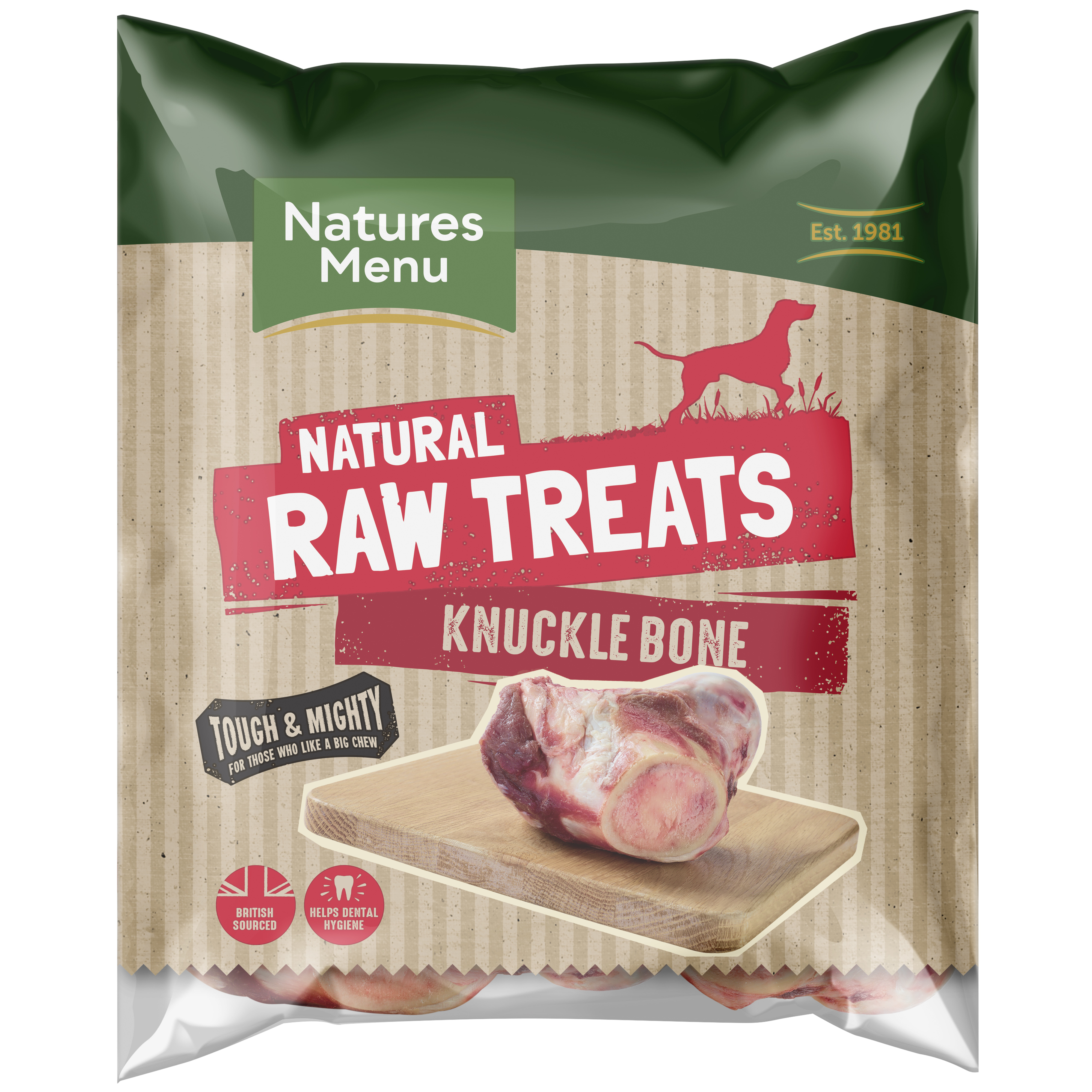Raw Chews Half Beef Knuckle Bone X1