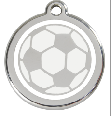 Soccer Ball Enamel  Pet Tag Medium