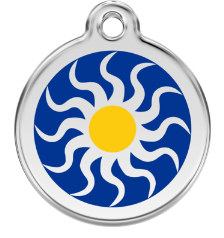 Tribal Sun Enamel  Pet Tag Medium