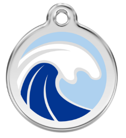 Wave Enamel  Pet Tag Medium