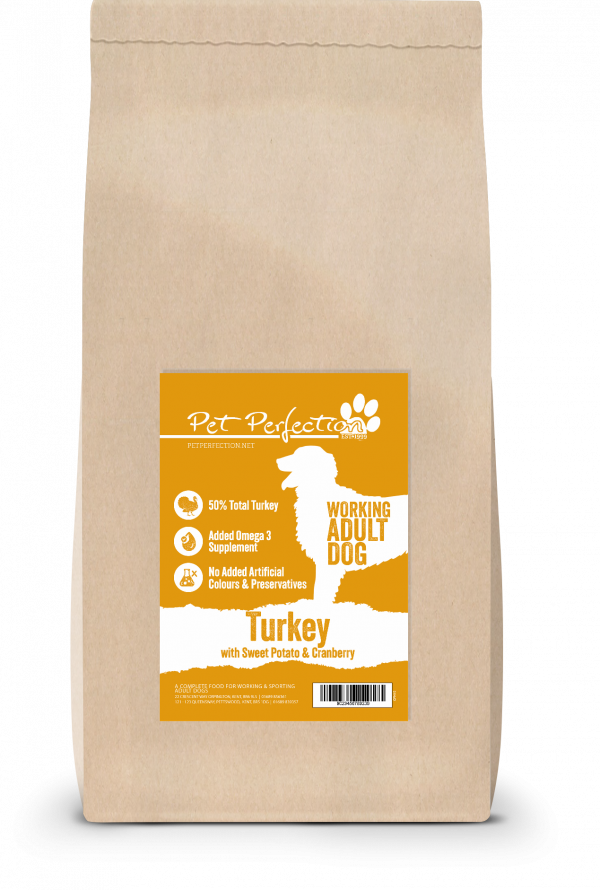 Grain Free Working Dog Turkey, Sweet Potato & Cranberry 15kg