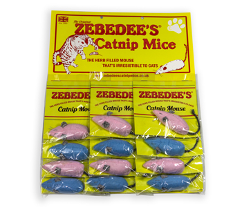 zebedee catnip mice